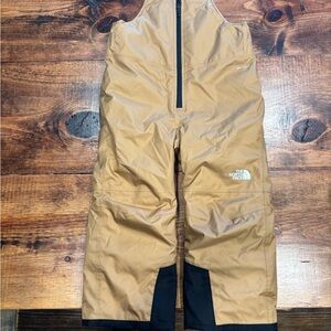 The North Face Tan Snow Bib Overalls